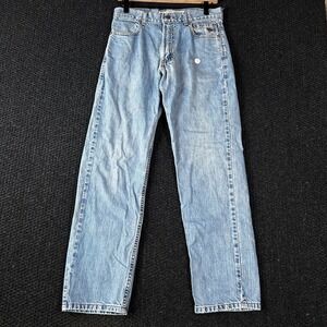 Harley Davidson Women's Jeans Light Wash Straight Leg Denim‎ Pants Size 34X30